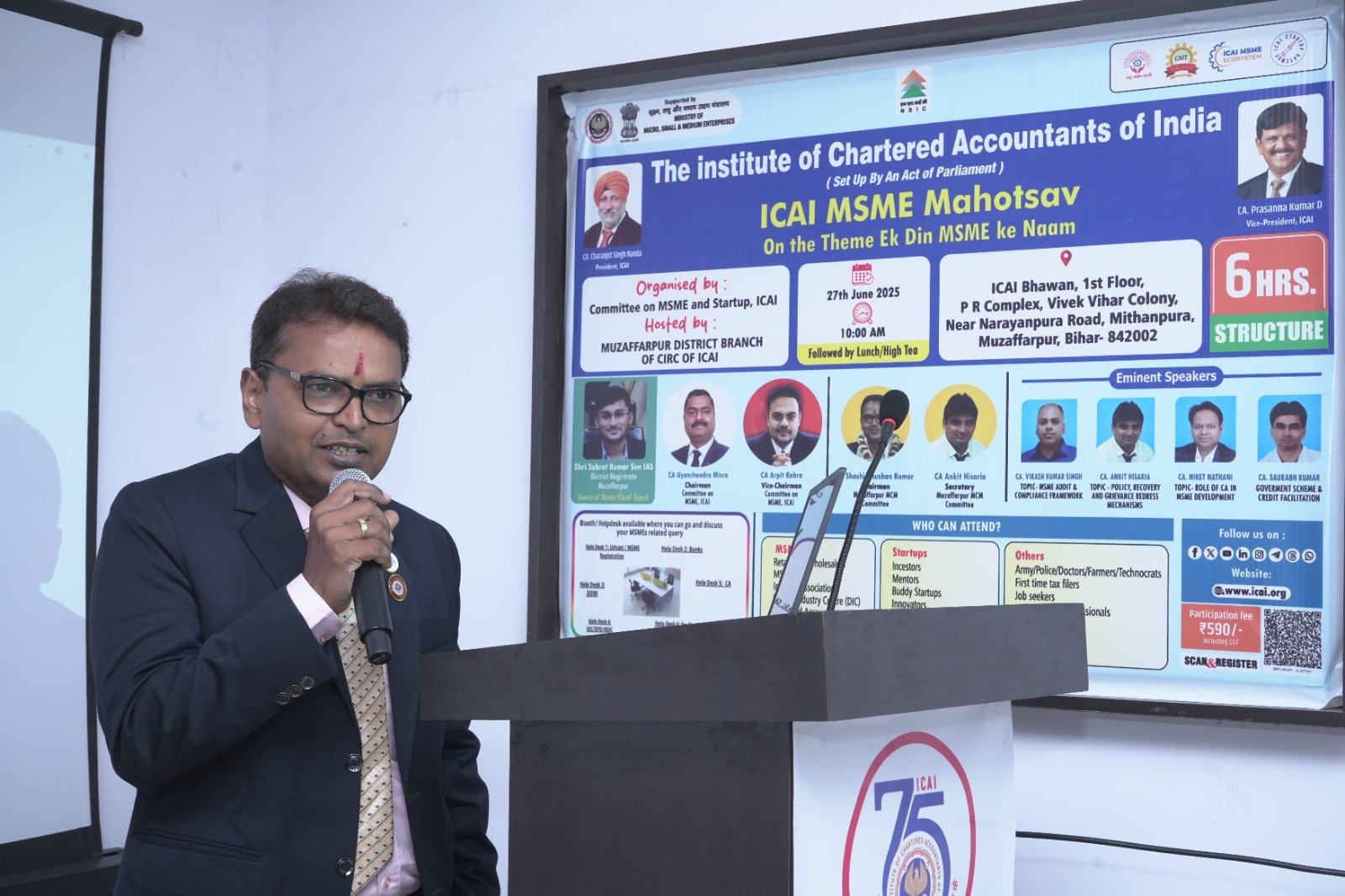 Chairman CA. Shashi Bhushan Kumar